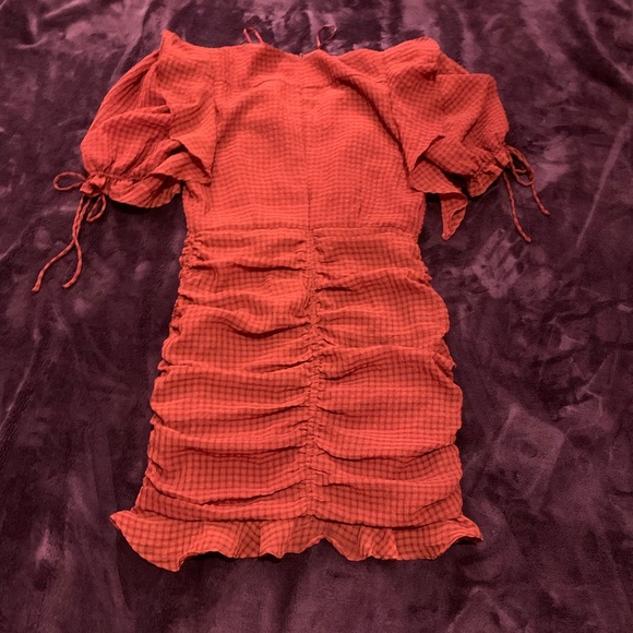 Endless Rose ruched dress- red - Picture 4 of 7